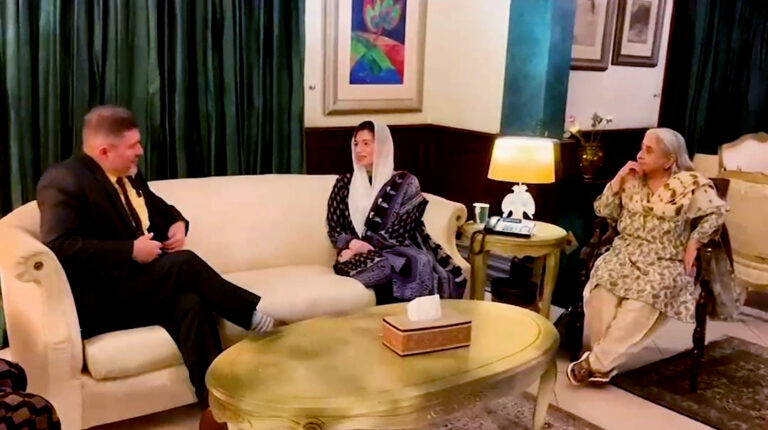 آصفہ بھٹو سے امریکی قونصل جنرل چارلس گڈمین کی بلاول ہاؤس میں ملاقات