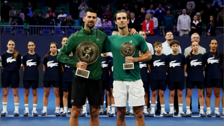 نوواک جوکووچ نے تاریخ رقم کردی، لورینزو موسیتی کو شکست دے کر 101واں اے ٹی پی ٹائٹل جیت لیا