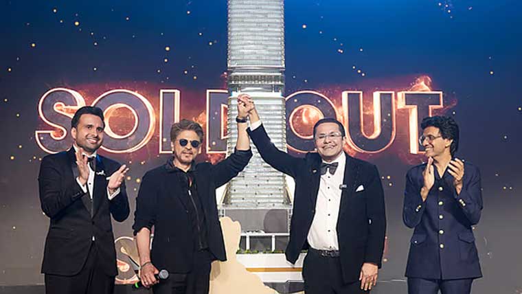 دبئی میں شاہ رُخ خان کے نام پر بننے والا ٹاور پہلے ہی دن فروخت