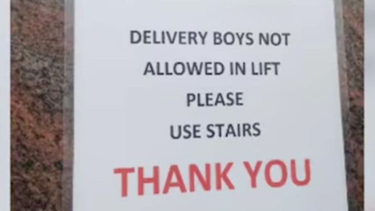 معروف ریسٹورنٹ نے ڈیلیوری رائیڈرز کو لفٹ کے استعمال سے روک دیا