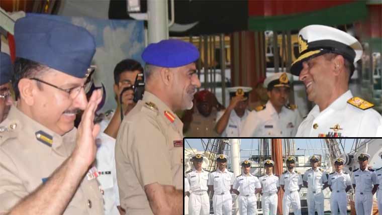 پاک نیوی کے بحری بیڑے کا مسقط کا دورہ، مشترکہ مشق میں حصہ لیا