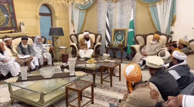جے یو آئی (ف) سربراہ مولانا فضل الرحمان سے جید علماء کرام کے وفد کی ملاقات