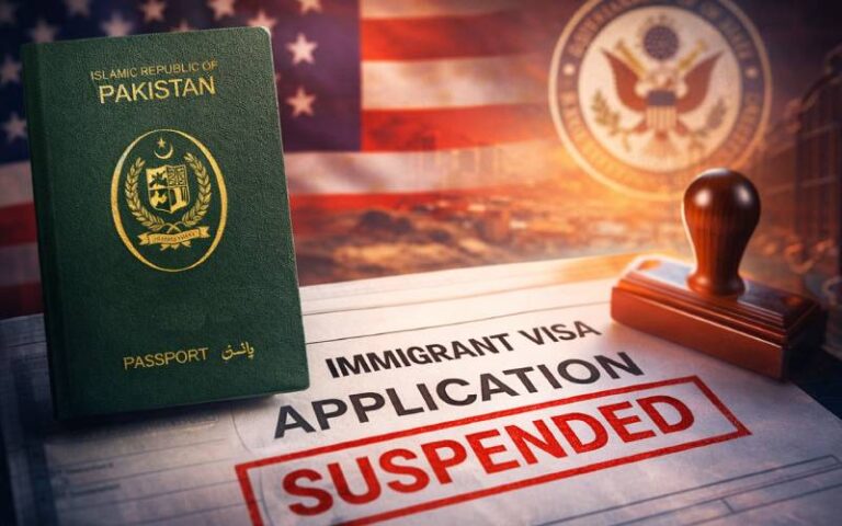 پاکستان سمیت دیگر ممالک کے لیے امریکی امیگرنٹ ویزا سروس 21 جنوری سے معطل