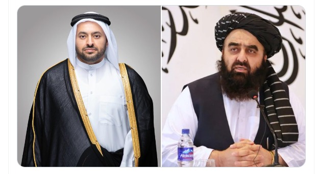پاکستان سے کشیدگی،افغان وزیرخارجہ کا قطری وزیرمملکت برائے خارجہ امور سے رابطہ