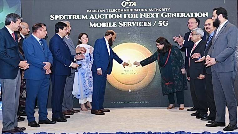 فائیو جی اسپیکٹرم کی نیلامی کے تین مرحلے مکمل، پی ٹی آئی نے507ملین ڈالرحاصل کرلیے