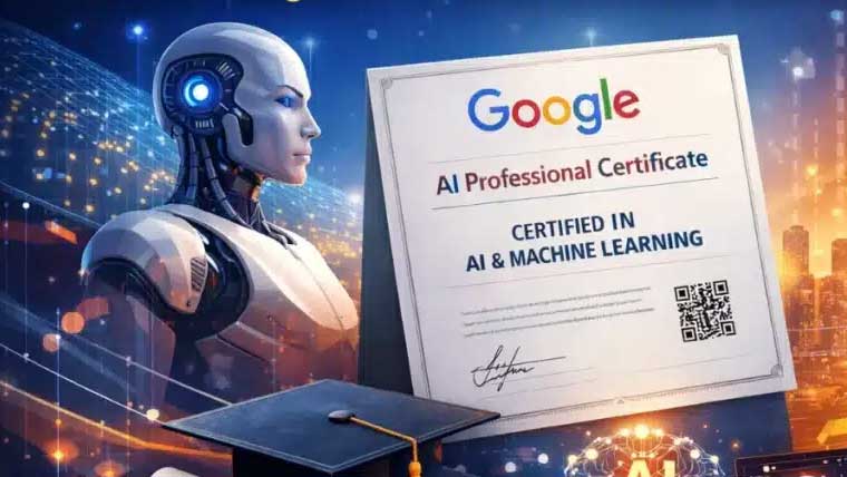 گوگل کا پاکستان میں اے آئی پروفیشنل سرٹیفکیٹ کے آغاز کا اعلان