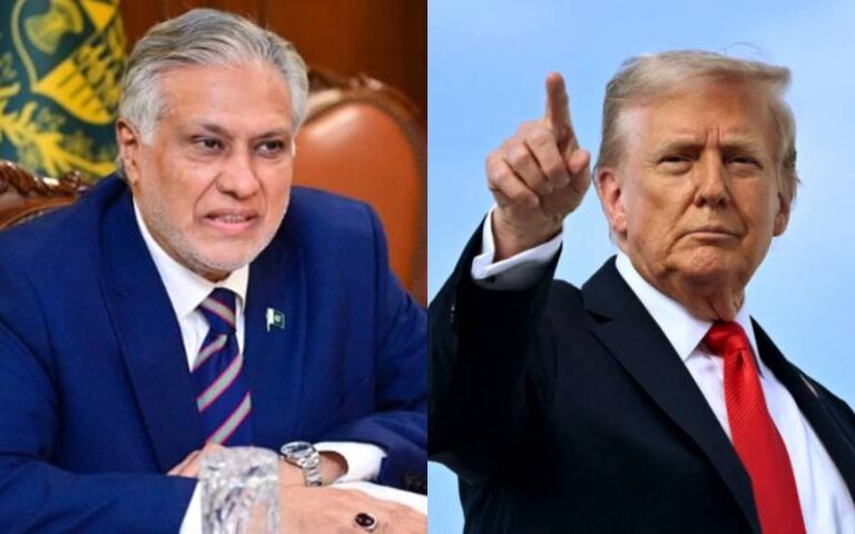 امریکی صدر ٹرمپ نے اسحاق ڈار کی پوسٹ شیئر کردی