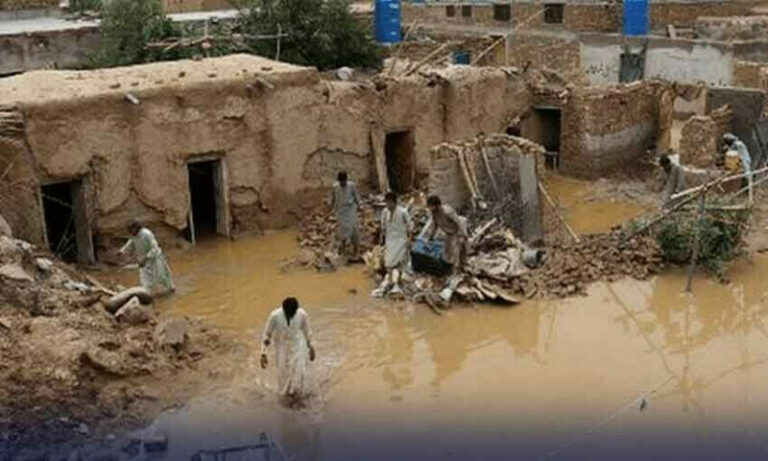 بلوچستان میں طوفانی بارش اورسیلاب، 7افرادجاں بحق، 200سے زائد مکانات کو نقصان
