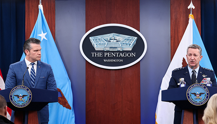 ایران کو جنگ بندی کیلئے گڑگڑانا پڑا،امریکی وزیردفاع کا اشتعال انگیزدعویٰ