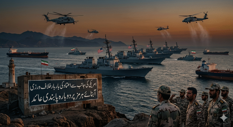 امریکی کی جانب سے اعتماد کی بار بار خلاف ورزی، آبنائے ہرمز پر دوبارہ پابندی عائد