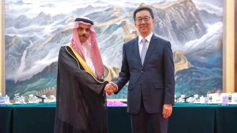 چینی نائب صدر کی سعودی وزیر خارجہ سے ملاقات، جامع سٹریٹجک شراکت داری کا عزم